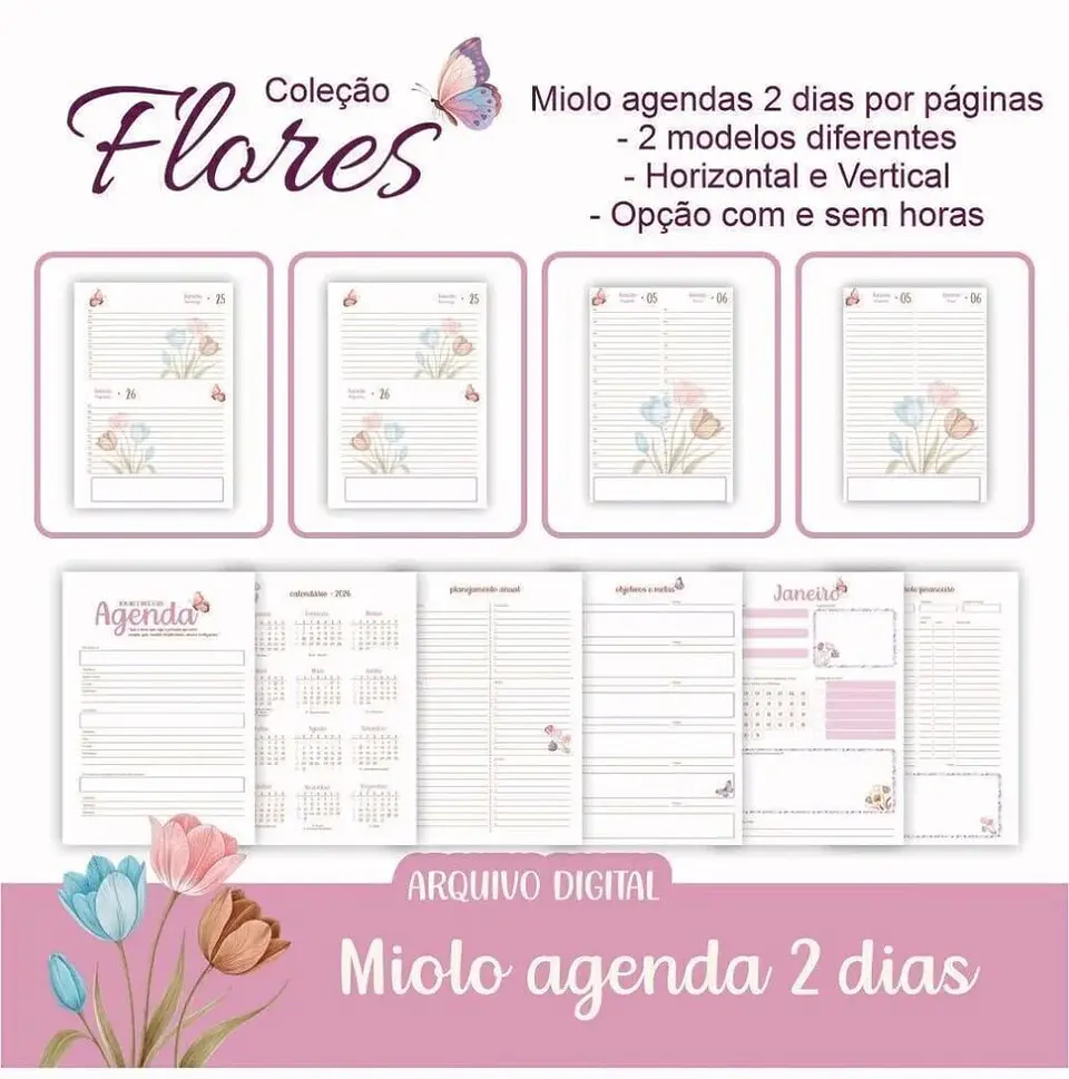 Arquivo Digital Combo Flores Agendas 2026 4