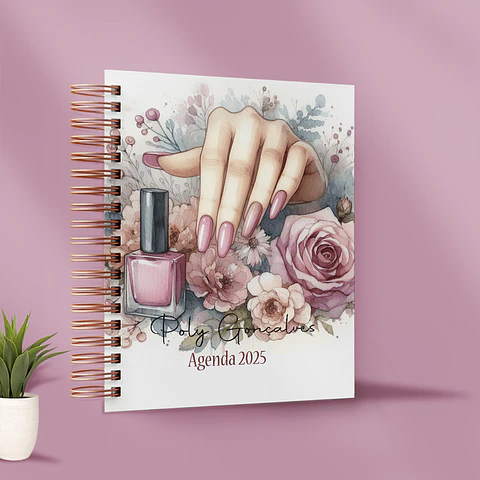 Arquivo Digital Agenda Manicure Flowers