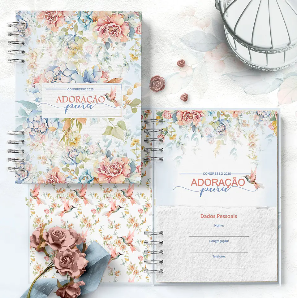 Arquivo Digital Caderno Congresso 2025 Com Tema Floral 3