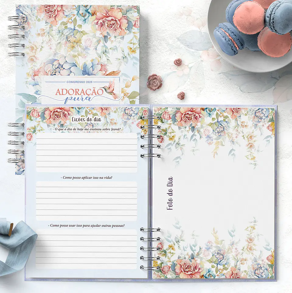 Arquivo Digital Caderno Congresso 2025 Com Tema Floral 5