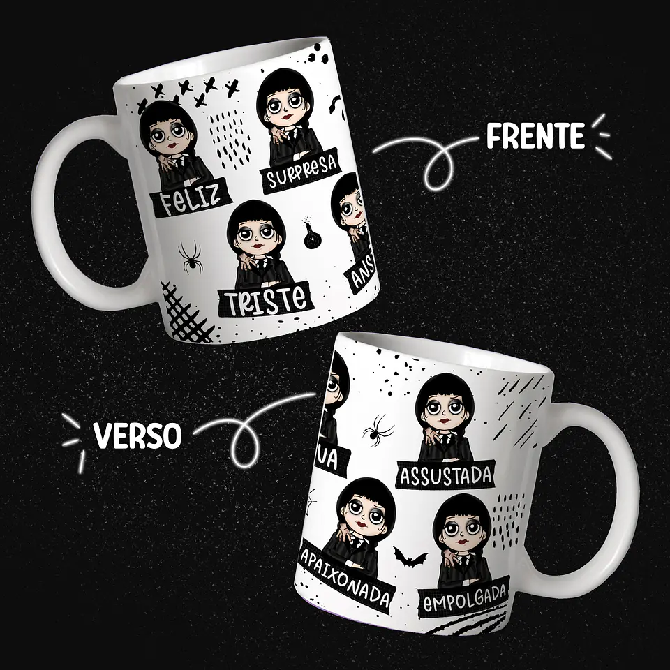 Arquivo Digital Artes Caneca Wandinha 1