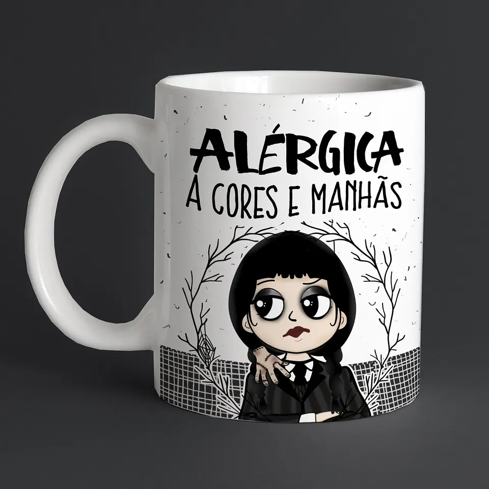Arquivo Digital Artes Caneca Wandinha 6