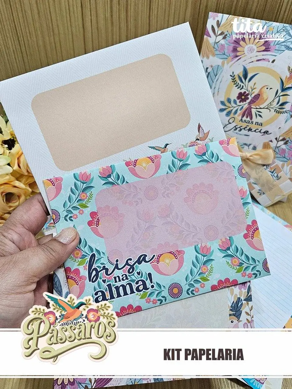 Arquivo de Corte Pássaros Kit Papelaria Poly 7