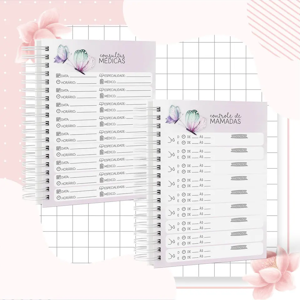 Arquivo Digital Kit Maternidade Borboletas 6