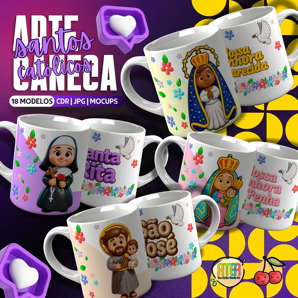 Arquivo Digital Artes Canecas Santos Católicos 2