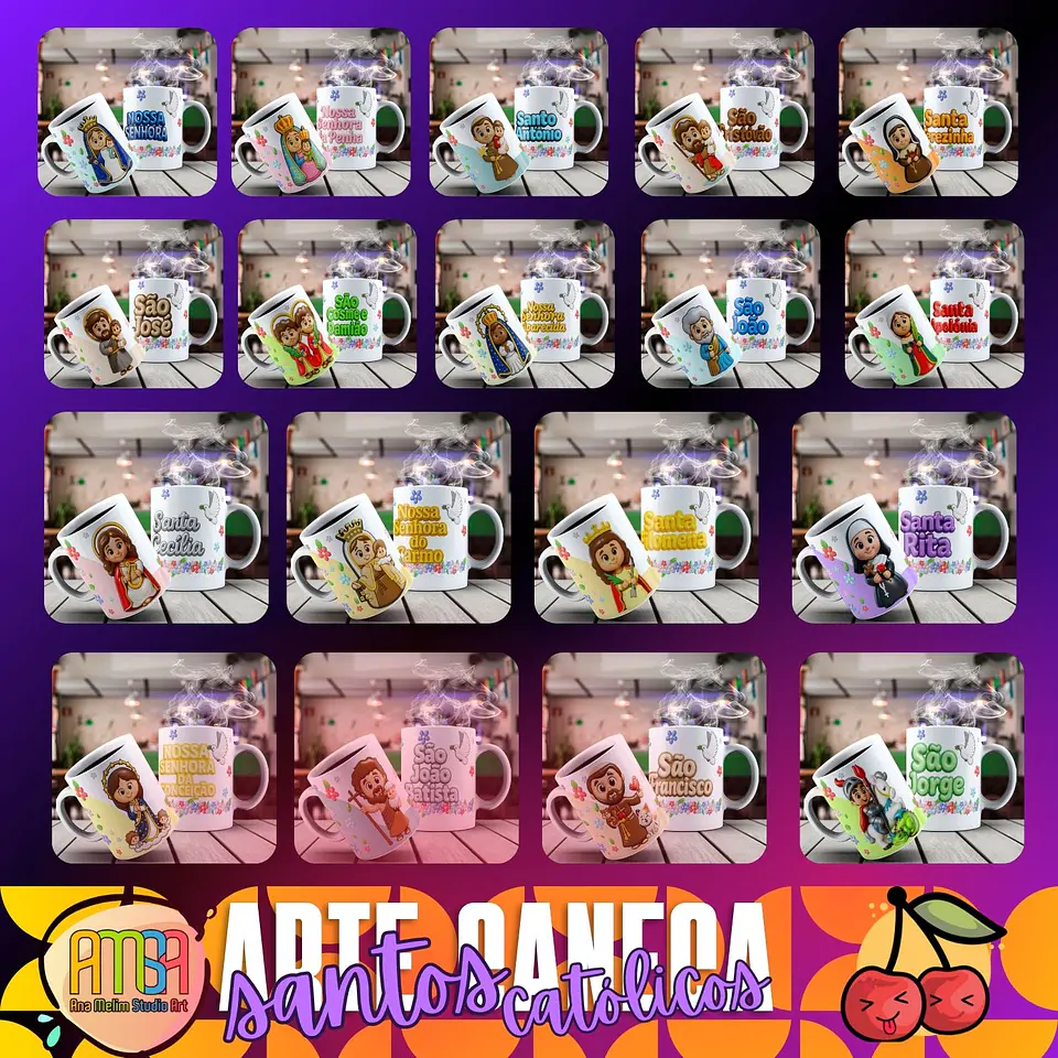 Arquivo Digital Artes Canecas Santos Católicos 4