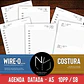Arquivo Digital Miolo Agenda 2026 Datada A5 1DPP/SB Costura + Folhas – Col. Cute Clean - Thumbnail 1