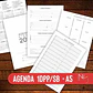 Arquivo Digital Miolo Agenda 2026 Datada A5 1DPP/SB Costura + Folhas – Col. Cute Clean - Thumbnail 3