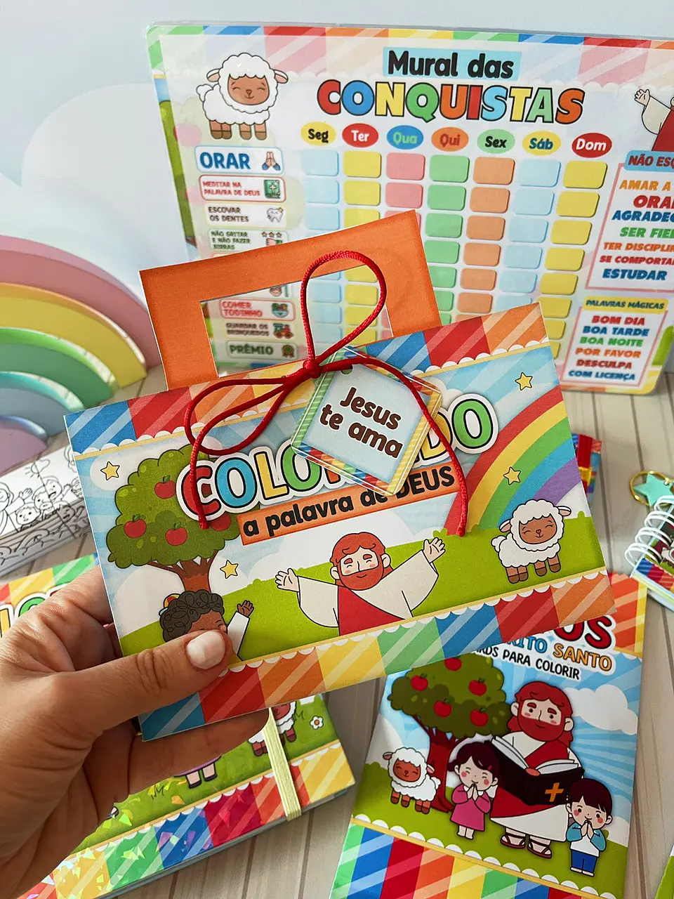 Arquivo de Corte Combo Kit Colorir Cristão 6