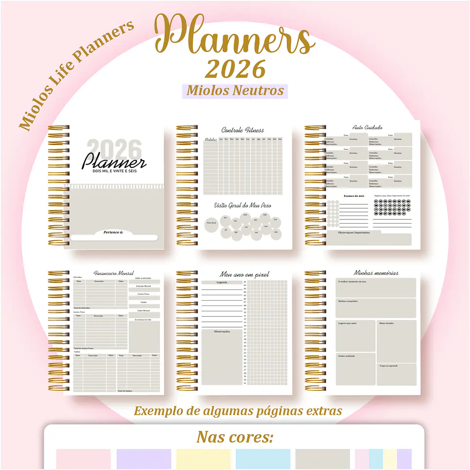 Arquivo Digital Pack Miolos Neutros Planners 2026 1
