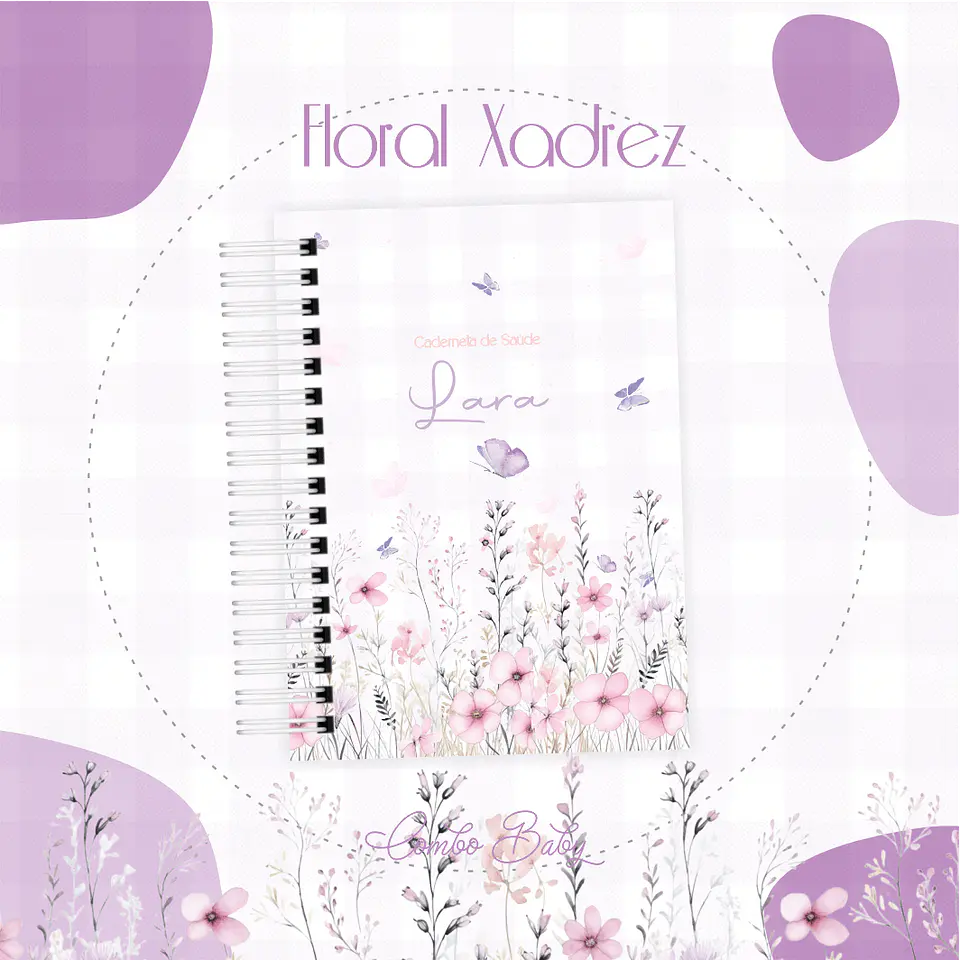 Arquivo Digital Pack Baby Floral Xadrez 1