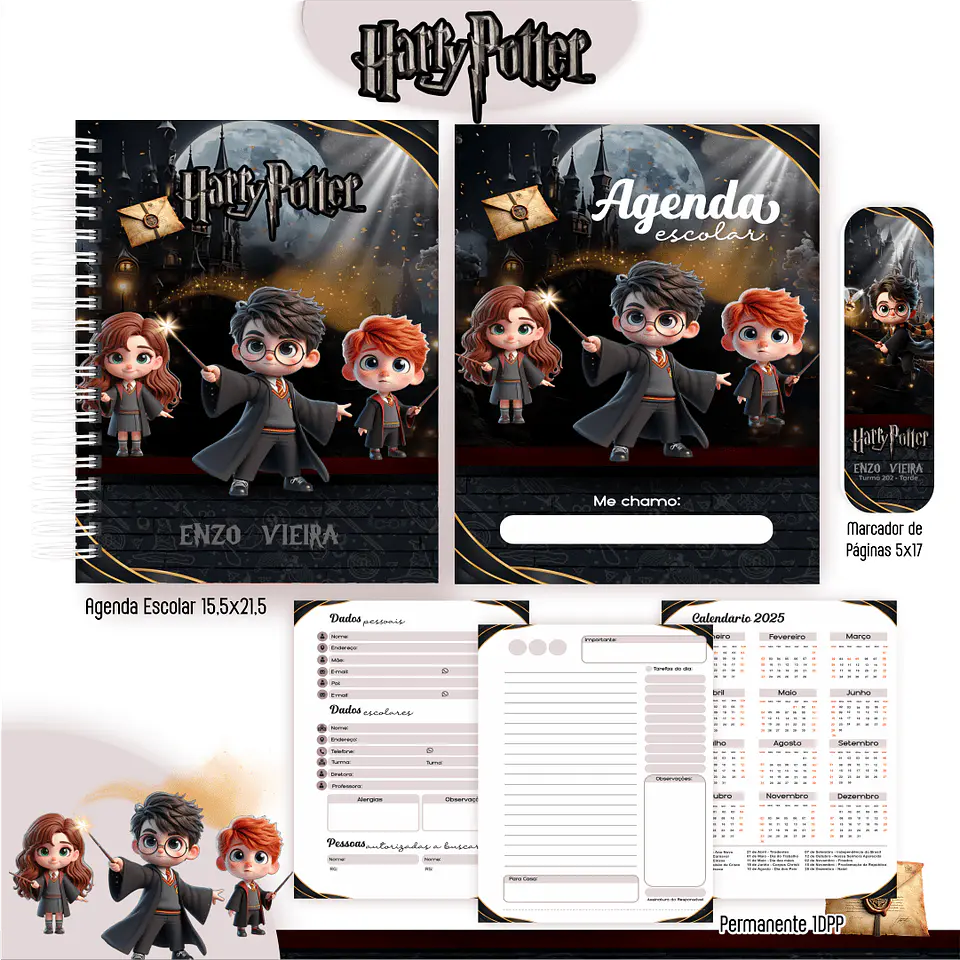 Arquivo Digital Agenda Harry Potter 2025 4