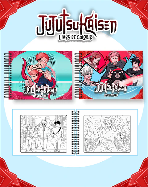 Arquivo Digital Livro de Colorir Jujutsu Kaisen