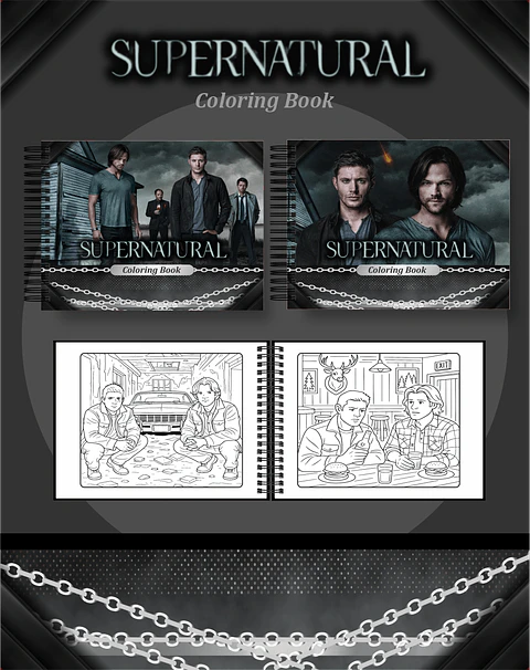 Arquivo Digital Livro de Colorir Supernatural