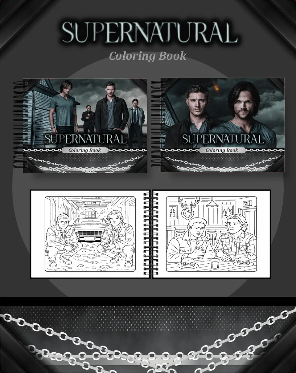 Arquivo Digital Livro de Colorir Supernatural 1