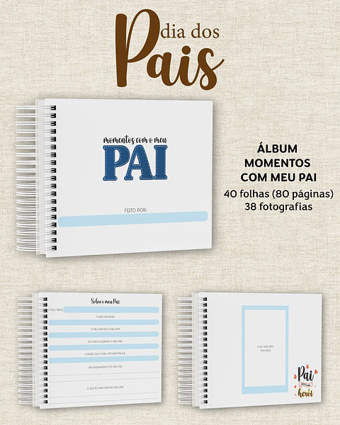 Arquivo Digital Álbum Dia dos Pais 2025 + Brides