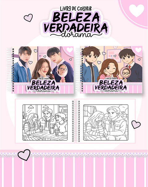 Arquivo Digital Livro de Colorir Dorama Verdadeira Beleza