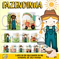 Arquivo Digital Estampas Canecas Fazendinha - Thumbnail 1