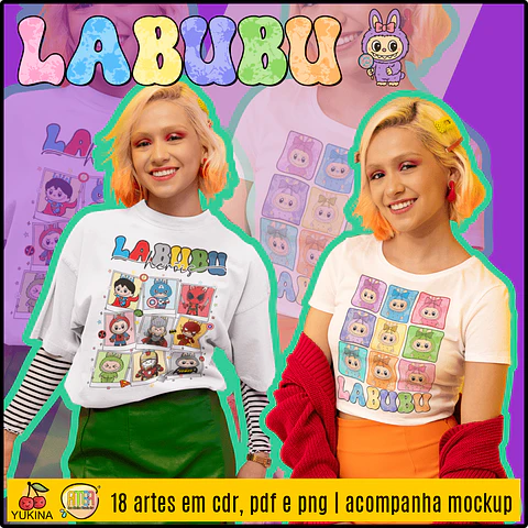 Arquivo Digital Camisas Labubu V2