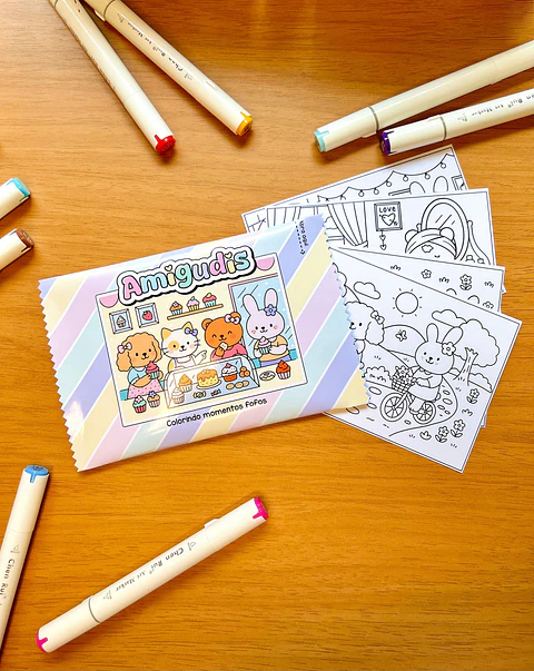 Arquivo Digital Livro de Colorir Amigudes Menina