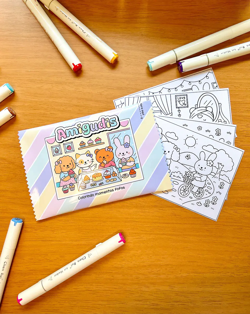 Arquivo Digital Livro de Colorir Amigudes Menina 2