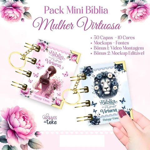 Arquivo Digital Mini Biblia Mulher Virtuosa