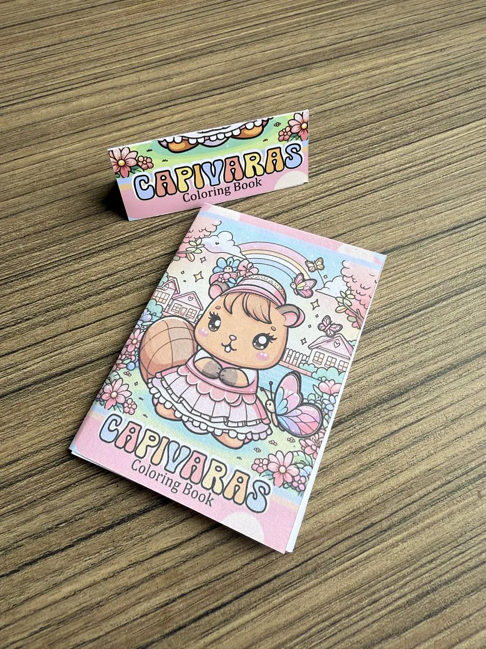Arquivo de Corte Kit para Colorir Capivara 8