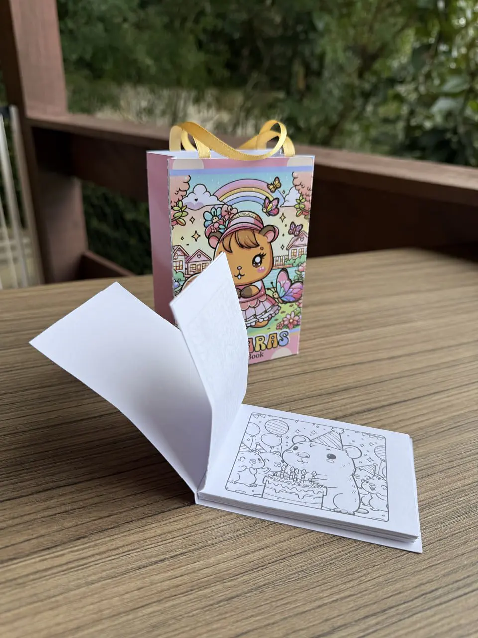 Arquivo de Corte Kit para Colorir Capivara 10