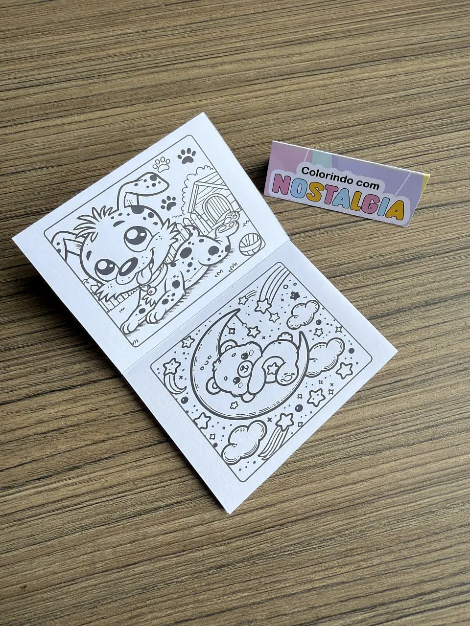 Arquivo de Corte Kit para Colorir Nostalgia 6