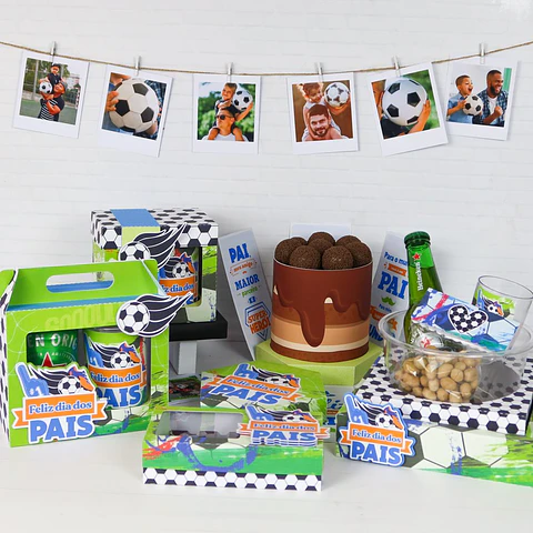 Arquivo de Corte Kit Tematica Futebol Dia dos Pais