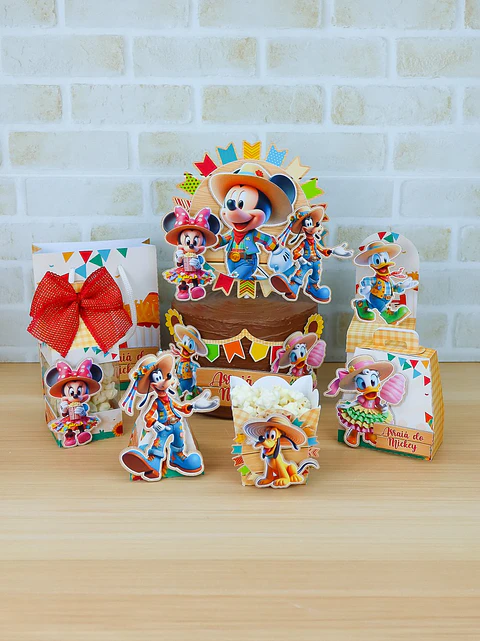 Arquivo de Corte Festa Junina Arraiá da Turma do Mickey