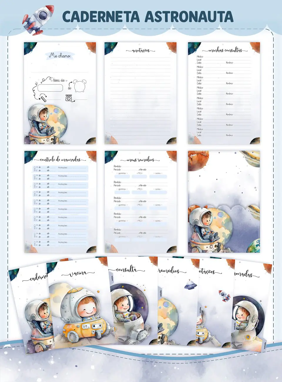 Arquivo Digital Pack Baby Astronauta 2