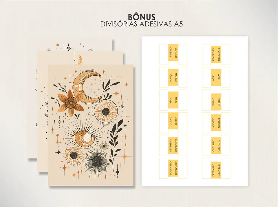 Arquivo Digital Planner Universitário A5 Permanente Vertical 9