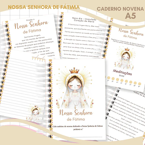 Arquivo Digital Caderno Novena Nossa Senhora de Fatima