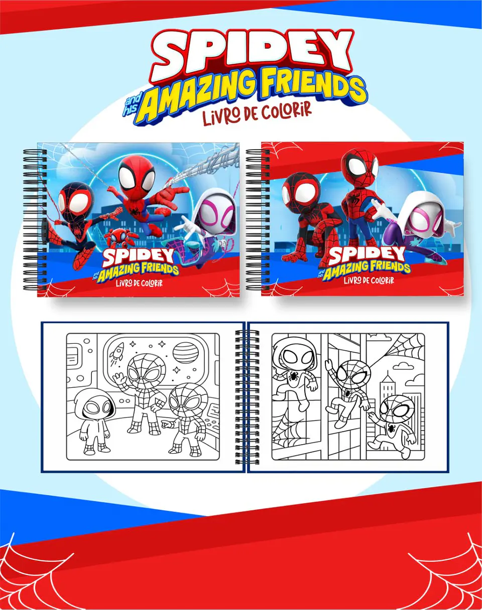 Arquivo Digital Livro de Colorir Spidey e Amigos 1