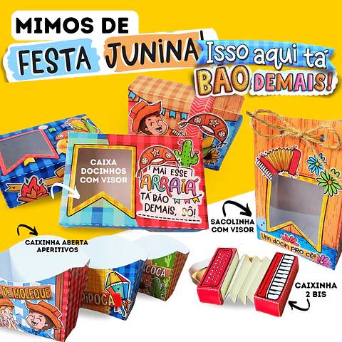 Arquivo de Corte Coleção Digital Mimos de Festa Junina