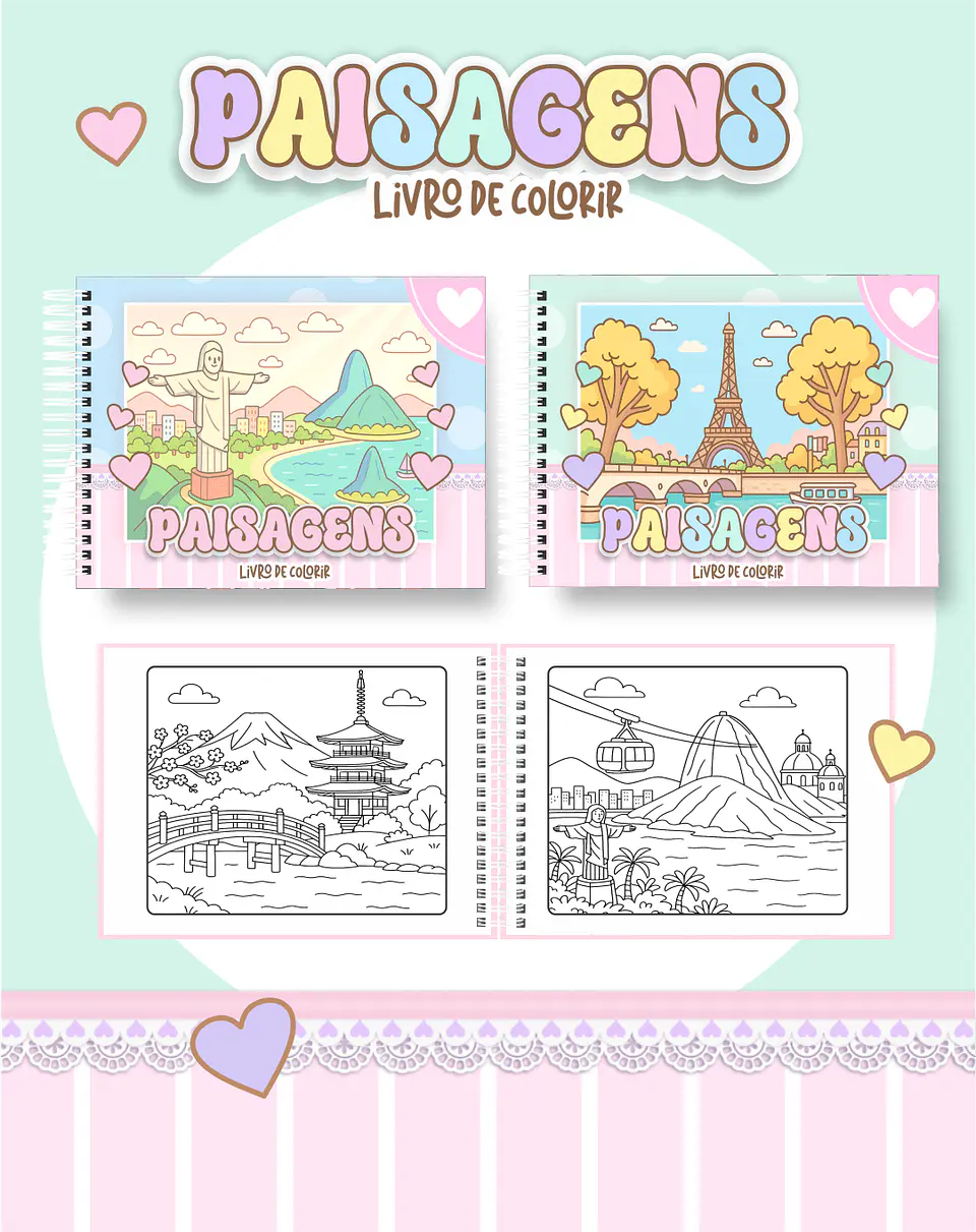Arquivo Digital Livro de Colorir Paisagens 1