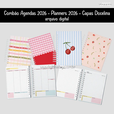 Arquivo Digital Combão Agendas 2026 + Planners 2026 + Capas Docelina