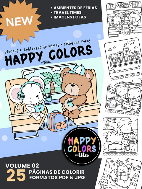 Arquivo Digital Happy Color Volume 1 e 2