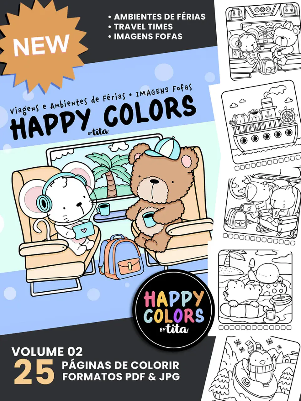 Arquivo Digital Happy Color Volume 1 e 2 2