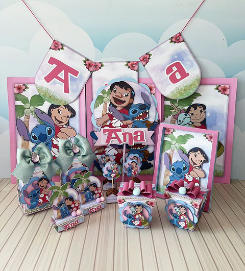Arquivo de Corte Kit Festa Lilo e Stitch