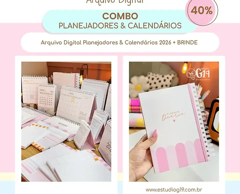 Arquivo Digital Combo Planejadores & Calendários 2026 1