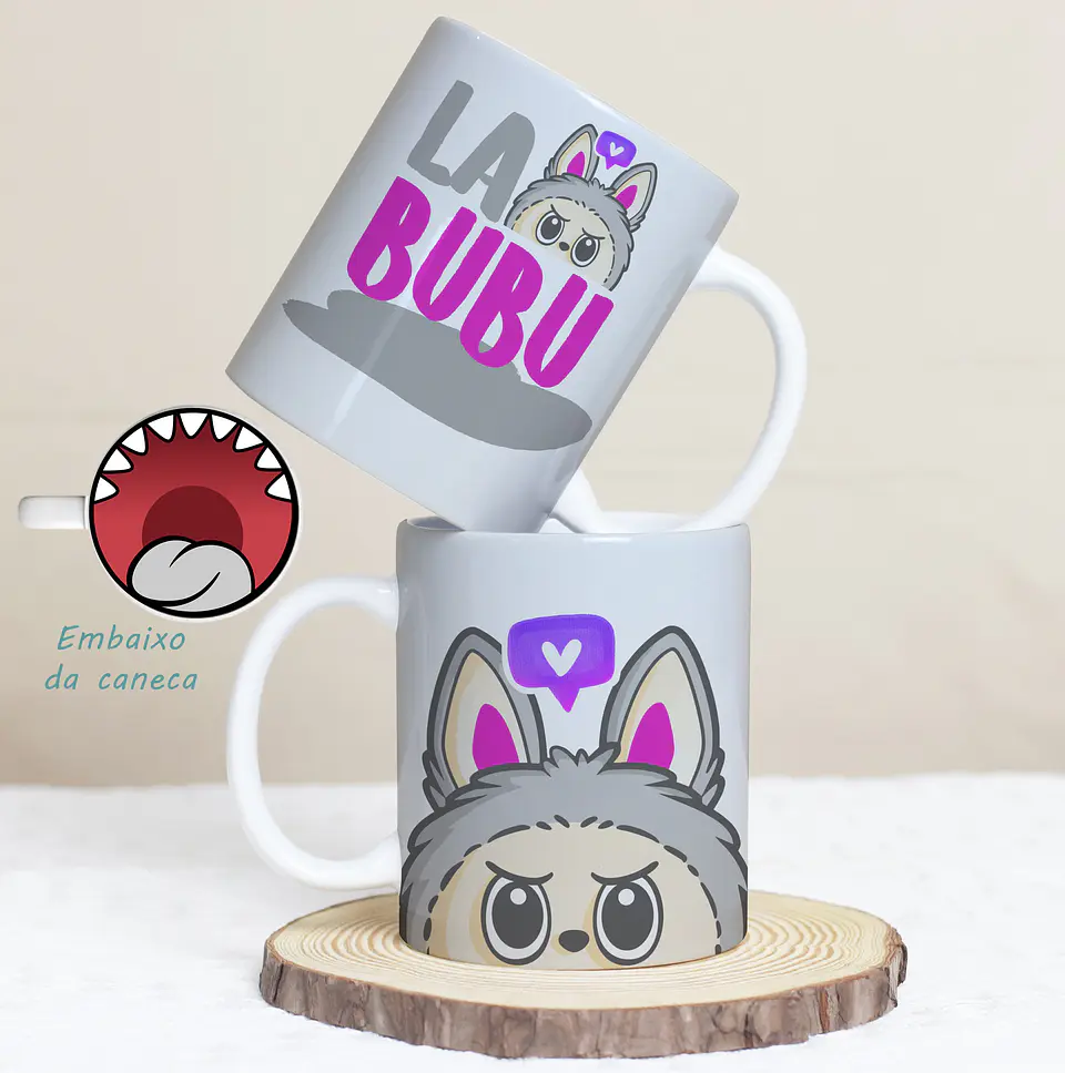 Arquivo Digital Artes para Caneca Labubu Bocão 7