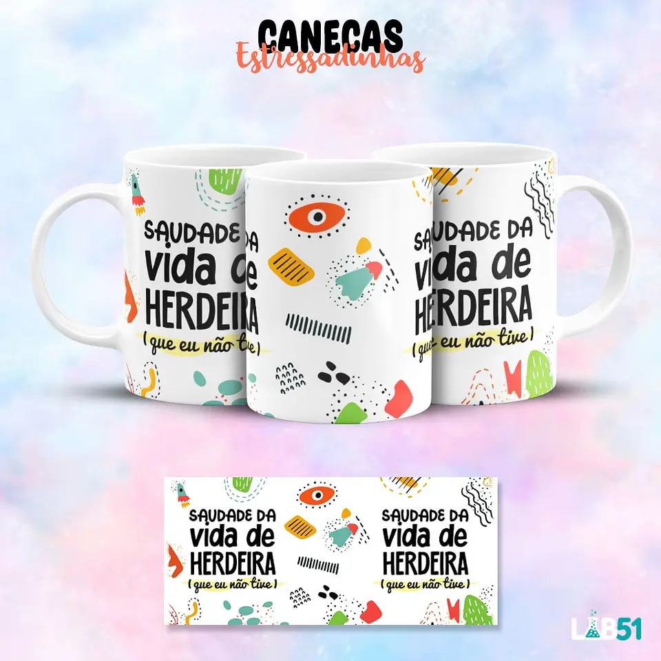 Arquivo Digital Pack Canecas Estressadinhas 2