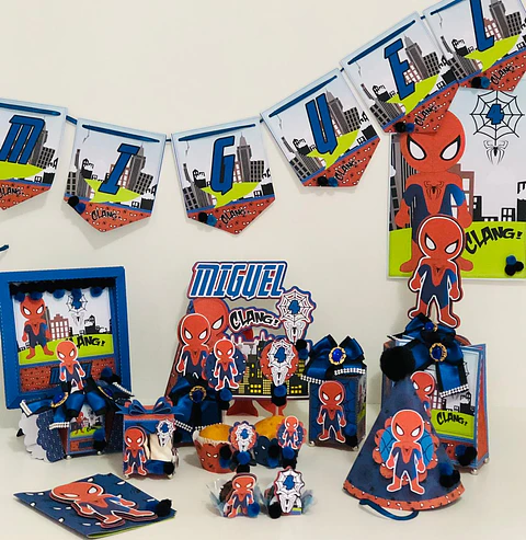 Arquivo de Corte Kit Festa Homem Aranha