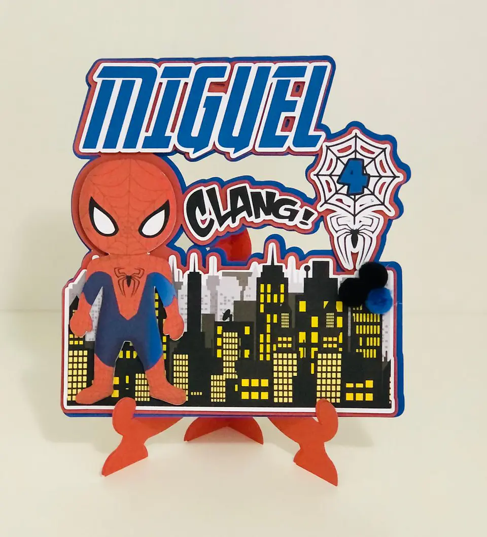 Arquivo de Corte Kit Festa Homem Aranha 7