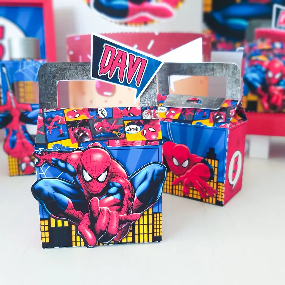 Arquivo de Corte Kit Festa Homem Aranha 3