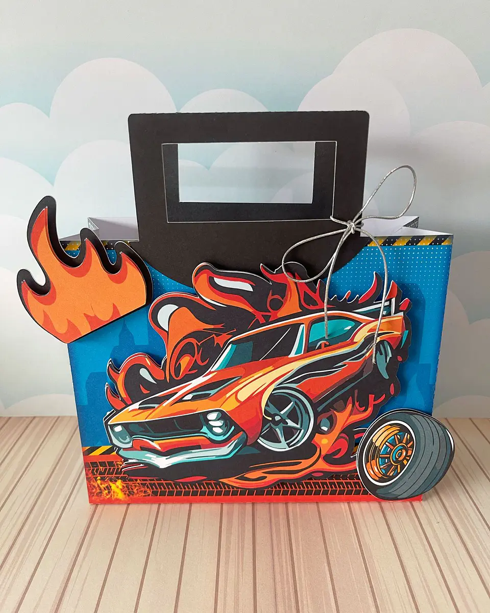 Arquivo de Corte Kit Festa Hot Wheels 3
