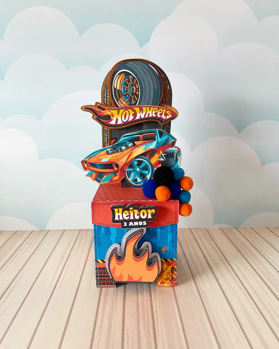 Arquivo de Corte Kit Festa Hot Wheels 8