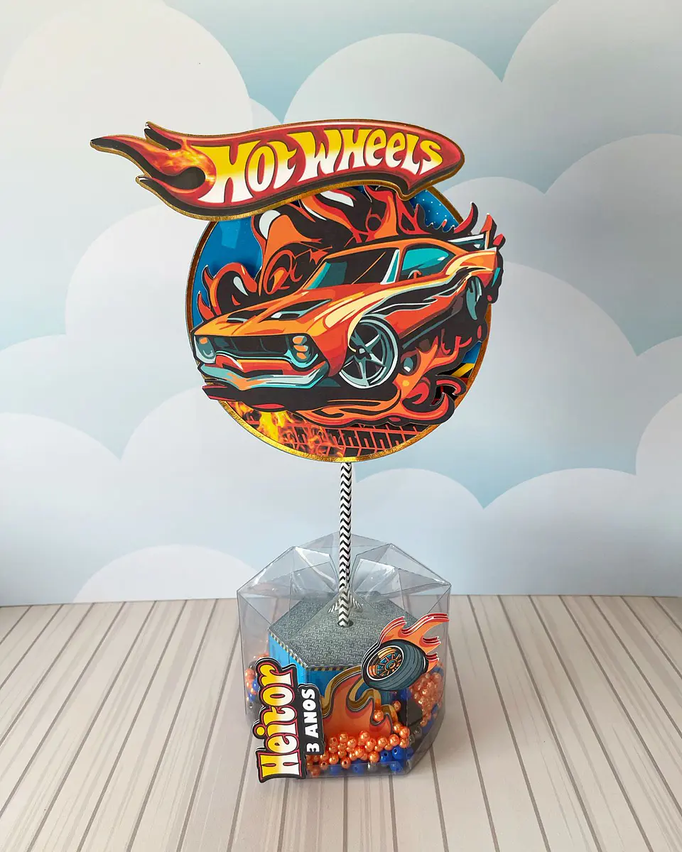 Arquivo de Corte Kit Festa Hot Wheels 10